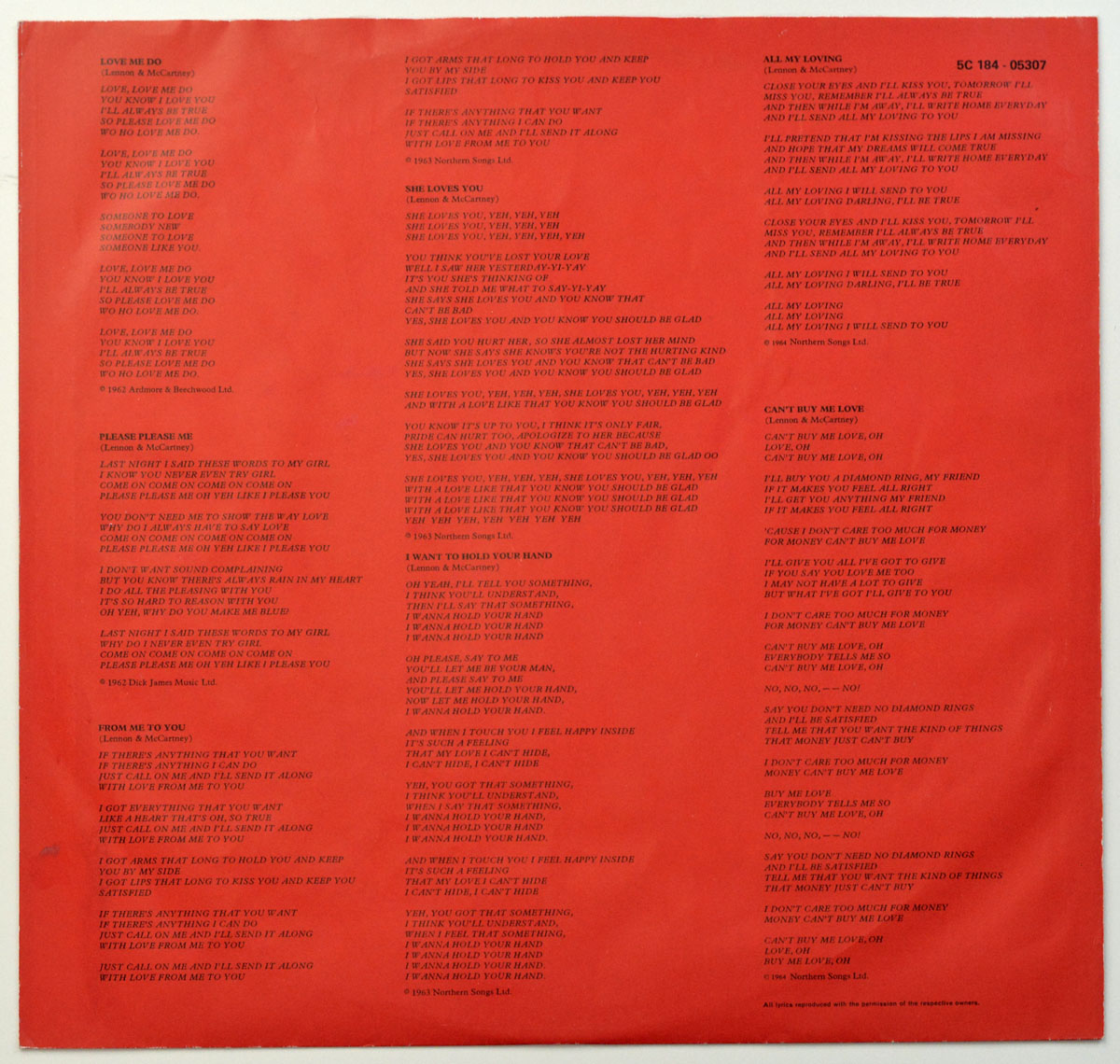 High Resolution Photo BEATLES 1962-1966 2LP 